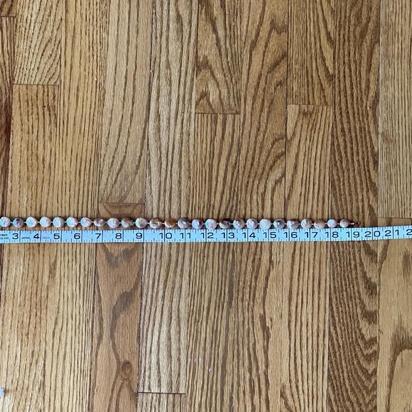 NATURAL Color Coin Pearl Necklace - 19 1/2 Inches - Lobster Claw Clasp - Picture 12 of 12